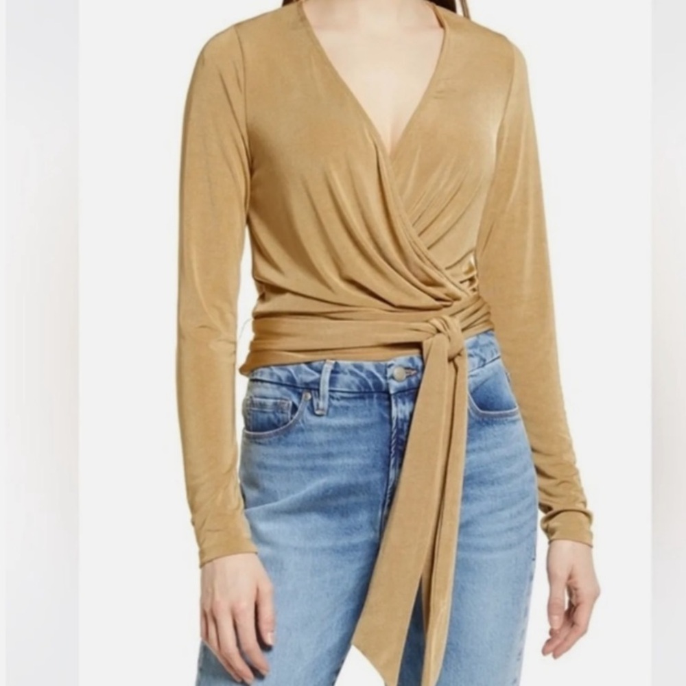 Good American Wrap Top NWT